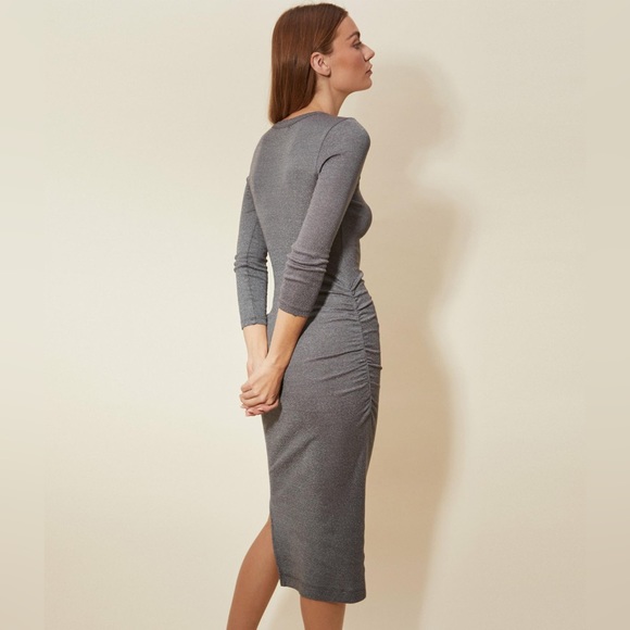 MICHAEL STARS NWOT CHRISTINA SHINE MIDI DRESS - Picture 4 of 8